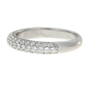 Bids.com Cubic Zirconium Wedding Band Ring Sterling Silver Rings