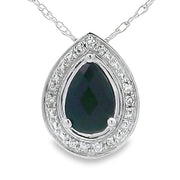 Bids.com .03ct Onyx Diamond Fashion Pendants 10KT White Gold Pendants