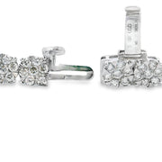 Bids.com Lab Grown Diamond Tennis Bracelet 10KT White Gold Bracelets White Smoke 7