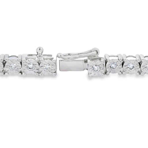 Bids.com Lab Grown Diamond Tennis Bracelet Sterling Silver Bracelets