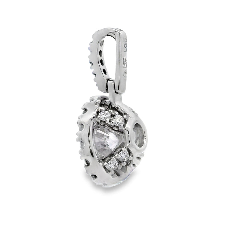 Bids.com Lab Grown Diamond Fashion Pendants 10KT White Gold Pendants