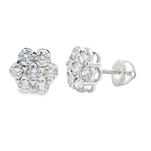 Bids.com 1.87ct Lab Grown Diamond Earrings Sterling Silver Earrings
