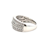 Bids.com 1.00ct Diamond Wedding Band Ring 10KT White Gold Rings