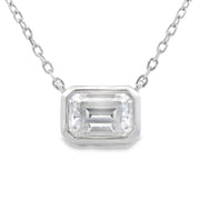 Bids.com .85ct Moissanite Pendant Sterling Silver Pendants