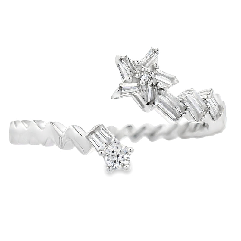 Bids.com .17ct Diamond Ring 14KT White Gold Rings