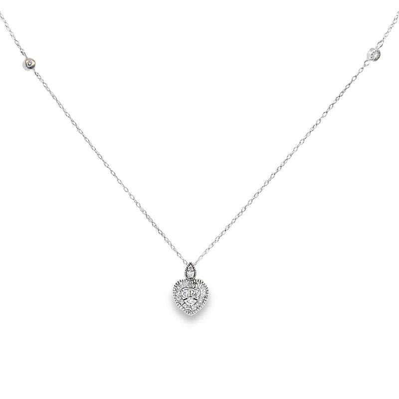 Bids.com .31ct Diamond Fashion Pendants 14KT White Gold Pendants