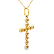 Bids.com .31ct Diamond Cross Religious Pendant 14KT Yellow Gold Pendants