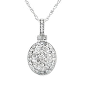 Bids.com .25ct Diamond Fashion Pendants 10KT White Gold Pendants