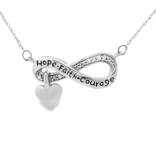 Bids.com .04ct Diamond Cross Religious Pendant Sterling Silver Pendants