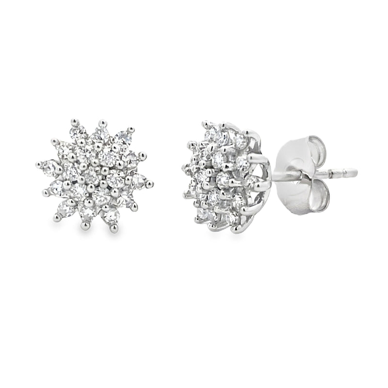 Bids.com .33ct Lab Grown Diamond Earrings 10KT White Gold Earrings