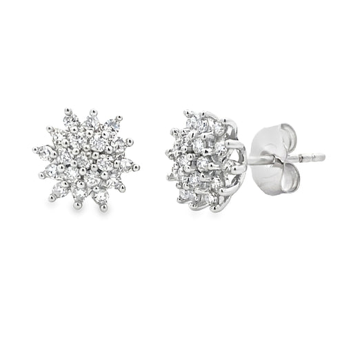Bids.com .33ct Lab Grown Diamond Earrings 10KT White Gold Earrings