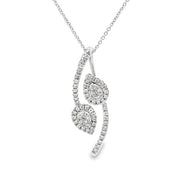Bids.com .50ct Diamond Fashion Pendants 10KT White Gold Pendants
