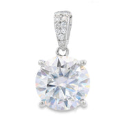 Bids.com 4.00ct Moissanite Pendant Sterling Silver Pendants
