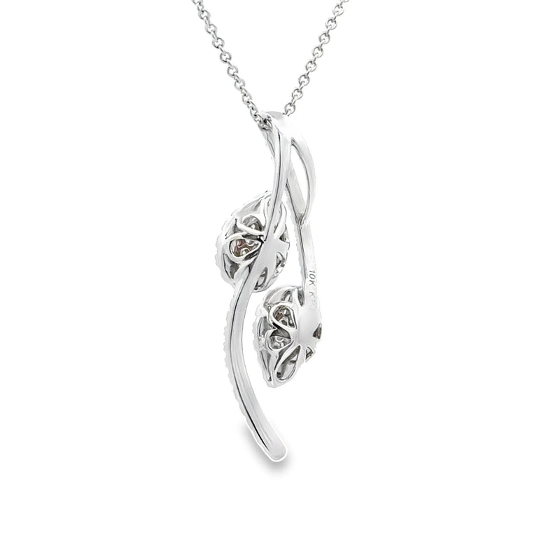 Bids.com .50ct Diamond Fashion Pendants 10KT White Gold Pendants