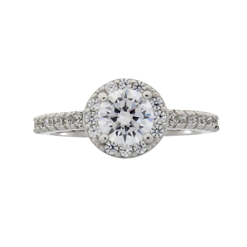 Bids.com Cubic Zirconium Ring Sterling Silver Rings
