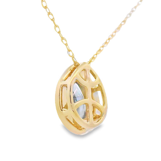 Bids.com Mystic Fire Topaz Fashion Pendants 10KT Yellow Gold Pendants