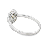 Bids.com .47ct Citrine Diamond Ring 10KT White Gold Rings