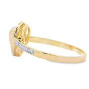 Bids.com .30ct Opal Diamond Ring 10KT Yellow Gold Rings