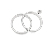 Bids.com Diamond Engagement Ring Set Sterling Silver 14KT Gold Rings