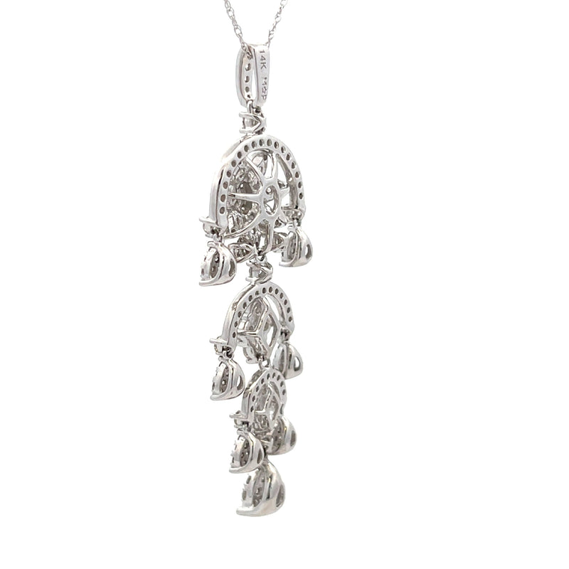 Bids.com 1.50ct Diamond Fashion Pendants 14KT White Gold Pendants
