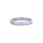 Bids.com .75ct Diamond Wedding Band Ring 14KT White Gold Rings
