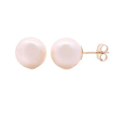 Bids.com FW Pearl Stud Earrings 14KT Yellow Gold Earrings