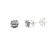Bids.com 1.50ct Black Diamond Stud Earrings Sterling Silver Earrings