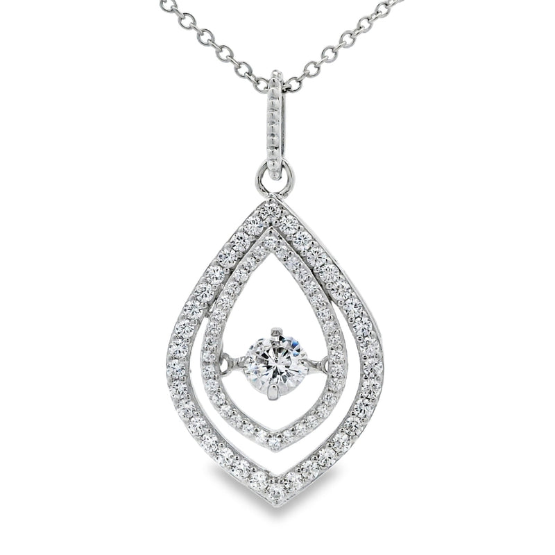 Bids.com Cubic Zirconia Fashion Pendants Sterling Silver Pendants