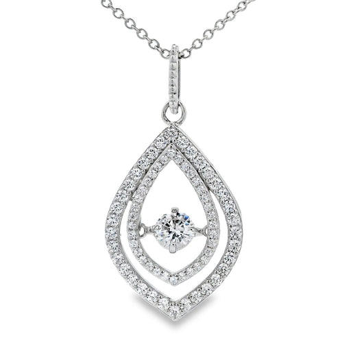 Bids.com Cubic Zirconia Fashion Pendants Sterling Silver Pendants