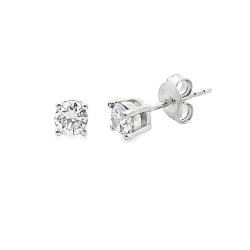 Bids.com .50ct Lab Grown Diamond Stud Earrings Sterling Silver Earrings