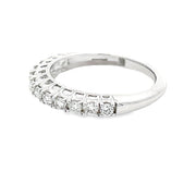 Bids.com .50ct Diamond Wedding Band Ring 14KT White Gold Rings