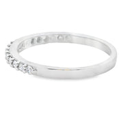 Bids.com .25ct Diamond Wedding Band Ring 14KT White Gold Rings