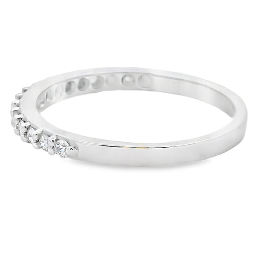 Bids.com .25ct Diamond Wedding Band Ring 14KT White Gold Rings