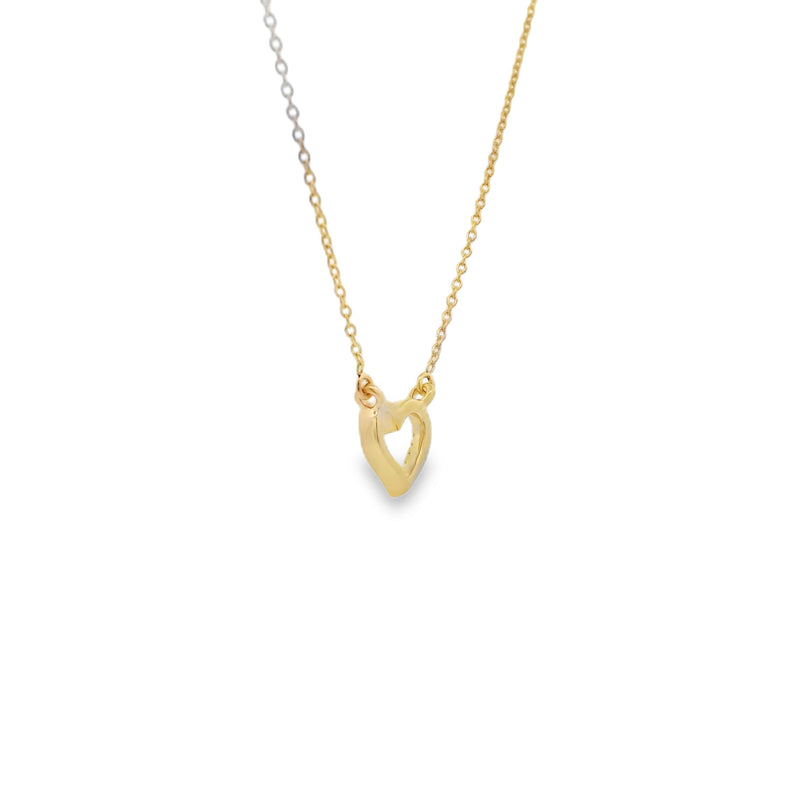 Bids.com .03ct Diamond Heart Love Pendant 14KT Yellow Gold Pendants