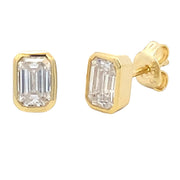 Bids.com Moissanite Stud Earrings Vermeil Earrings