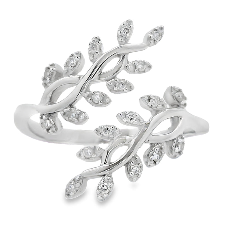 Bids.com .10ct Diamond Ring Sterling Silver Rings