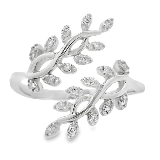 Bids.com .10ct Diamond Ring Sterling Silver Rings