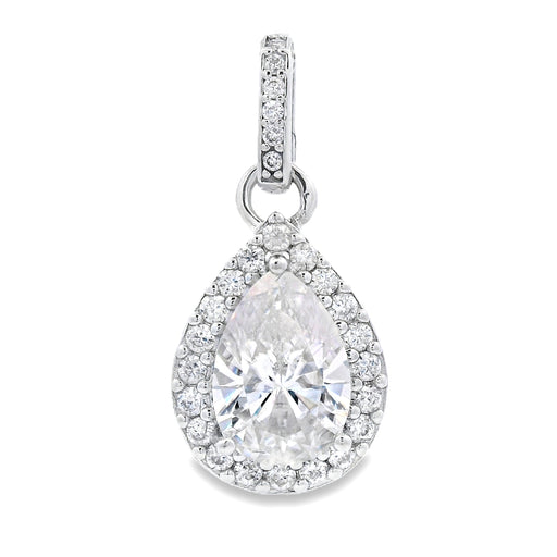 Bids.com 4.23ct Moissanite Fashion Pendants Sterling Silver Pendants White Smoke Default Title