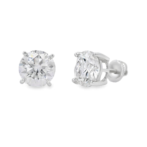 Bids.com 6.00ct Moissanite Stud Earrings Sterling Silver Earrings White Smoke Default Title