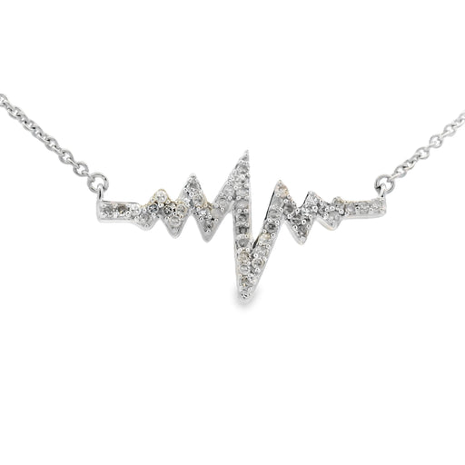 Bids.com .17ct Diamond Fashion Pendants Sterling Silver Pendants