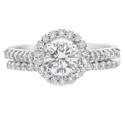 Bids.com Cubic Zirconia CZ SS Bridal Sterling Silver Rings
