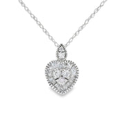 Bids.com .31ct Diamond Fashion Pendants 14KT White Gold Pendants