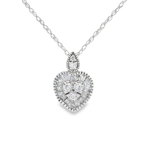Bids.com .31ct Diamond Fashion Pendants 14KT White Gold Pendants