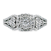 Bids.com .50ct Diamond Ring 10KT White Gold Rings
