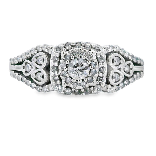 Bids.com .50ct Diamond Ring 10KT White Gold Rings
