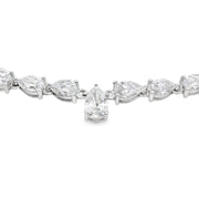 Bids.com 15.00ct Lab Grown Diamond Tennis 14KT White Gold Pendants