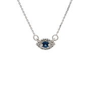 Bids.com .14ct Sapphire Diamond Fashion Pendants 14KT White Gold Pendants