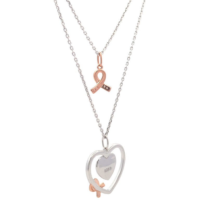 Bids.com .02ct Diamond Heart Love Pendant Sterling Silver Pendants