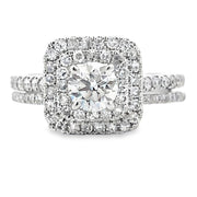 Bids.com Lab Grown Diamond Fashion band rings 14KT White Gold Rings
