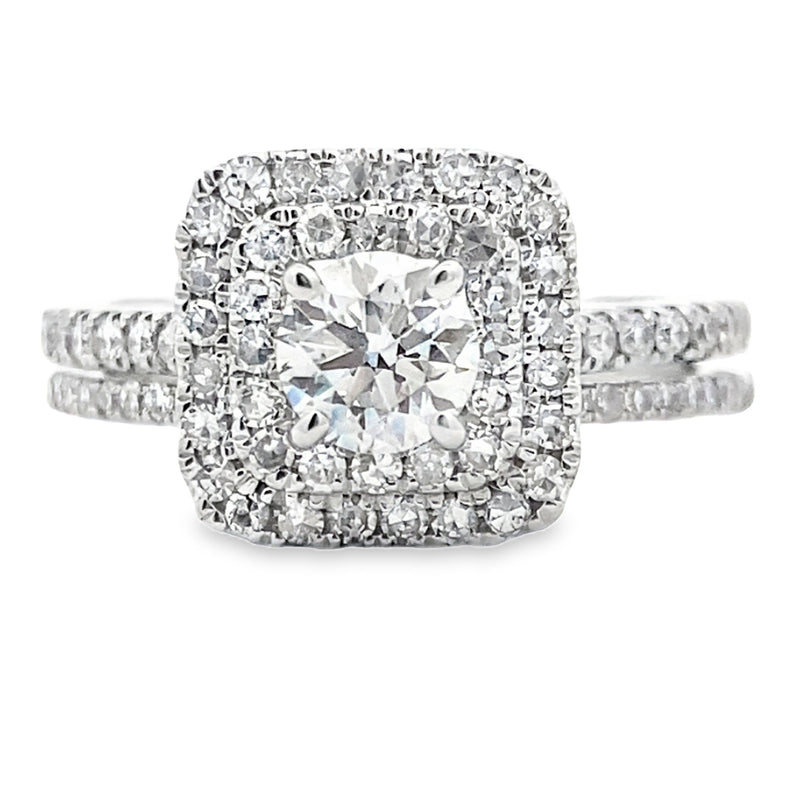 Bids.com Lab Grown Diamond Fashion band rings 14KT White Gold Rings